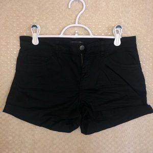 Black “jean” shorts